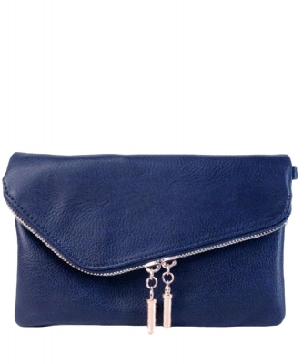 Leopard Envelope Clutch Crossbody Bag AD2585  NAVY